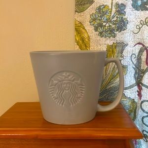 Starbucks 2021 Grey Embossed Mermaid VENTI Stone Mug